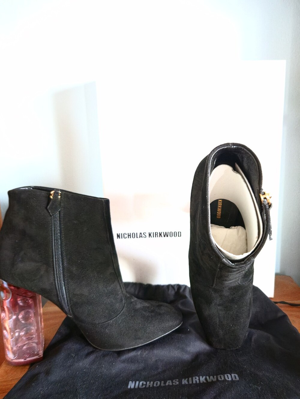 Nicholas Kirkwood Black Carnaby Ankle Boots